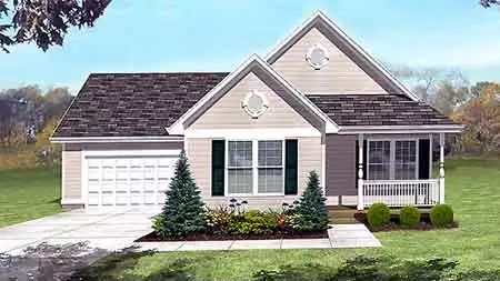 image of 1001 - 1500 square feet house plan 1667